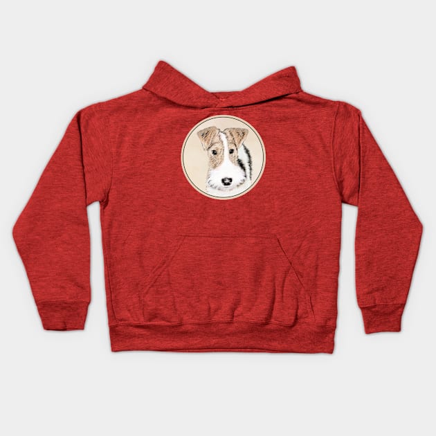 Wire Fox Terrier Kids Hoodie by Alpen Designs